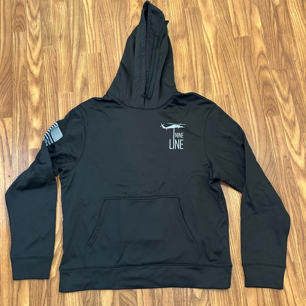 Black Nine Line Hoodie Koozie Holder